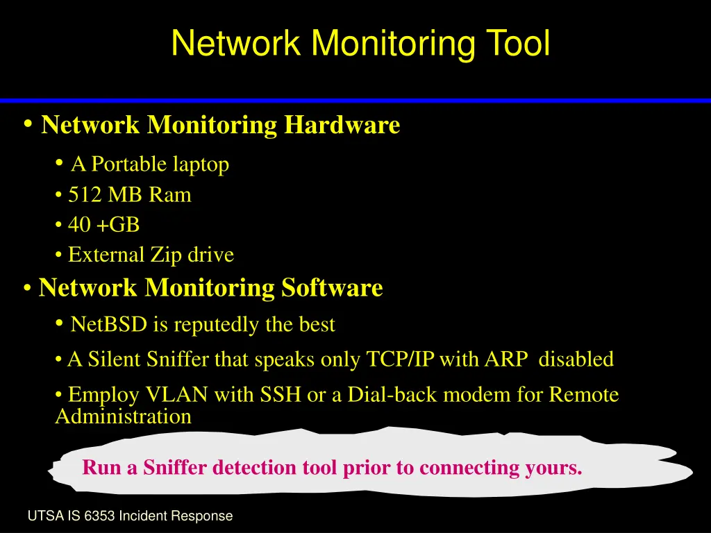 network monitoring tool