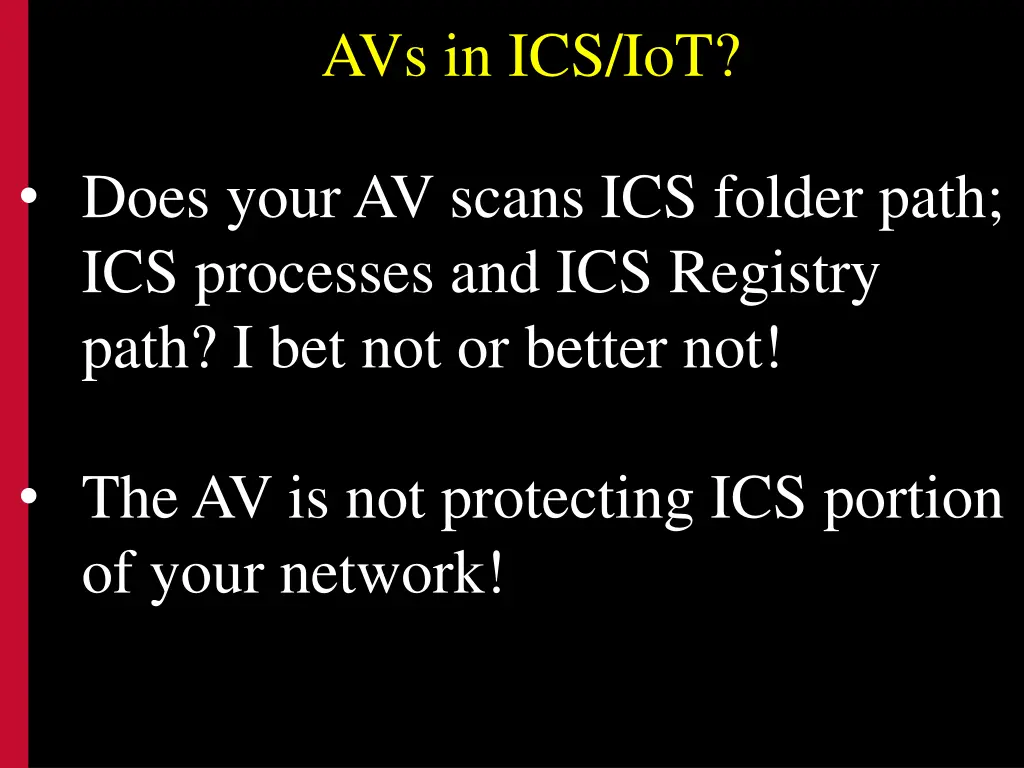 avs in ics iot