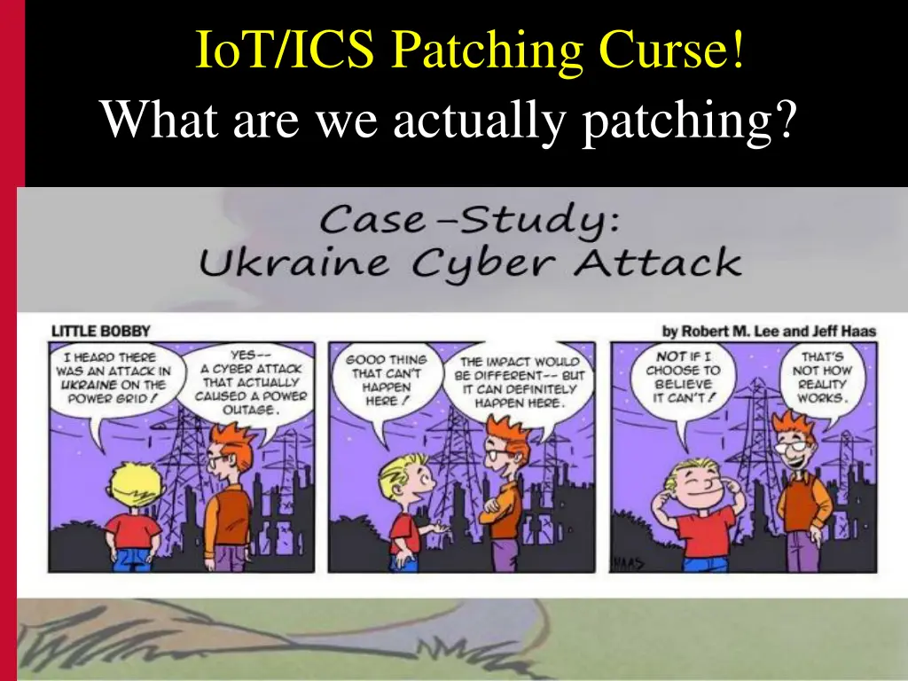 iot ics patching curse what are we actually