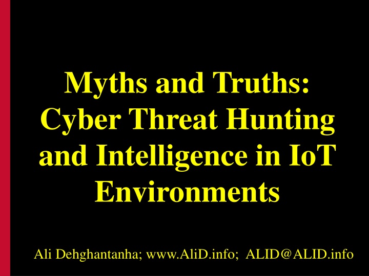 myths and truths cyber threat hunting