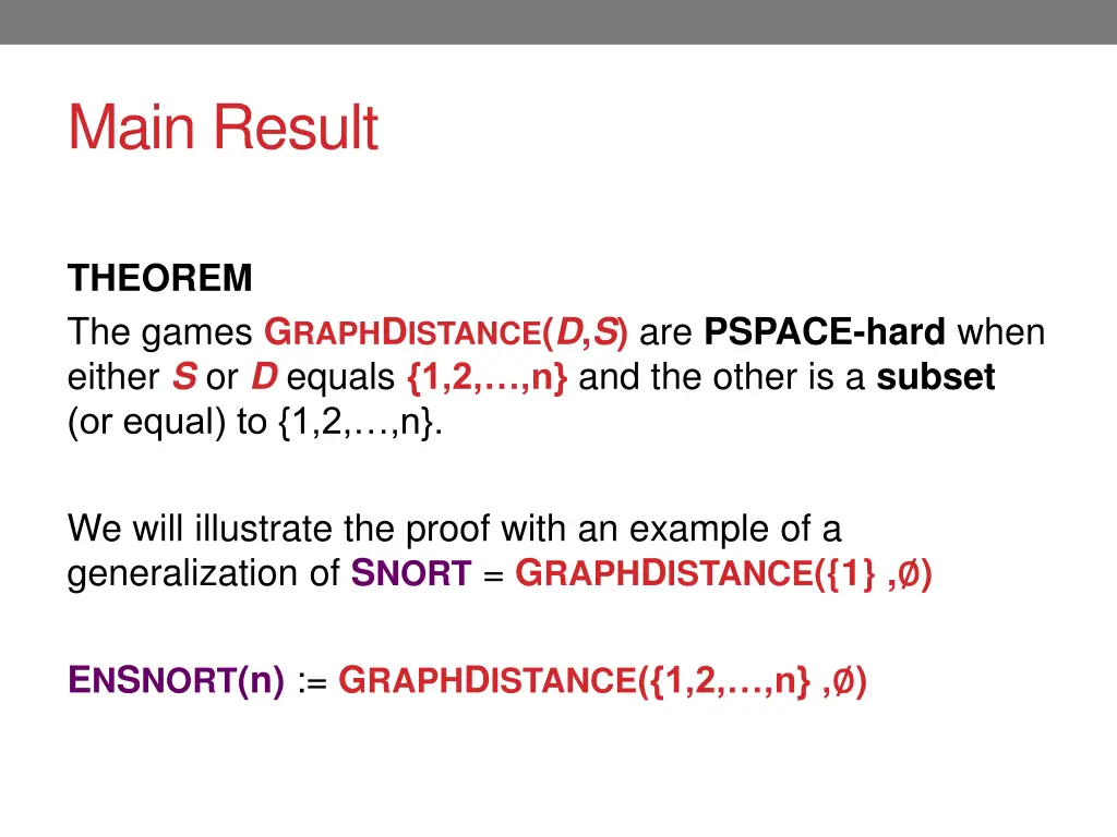 main result