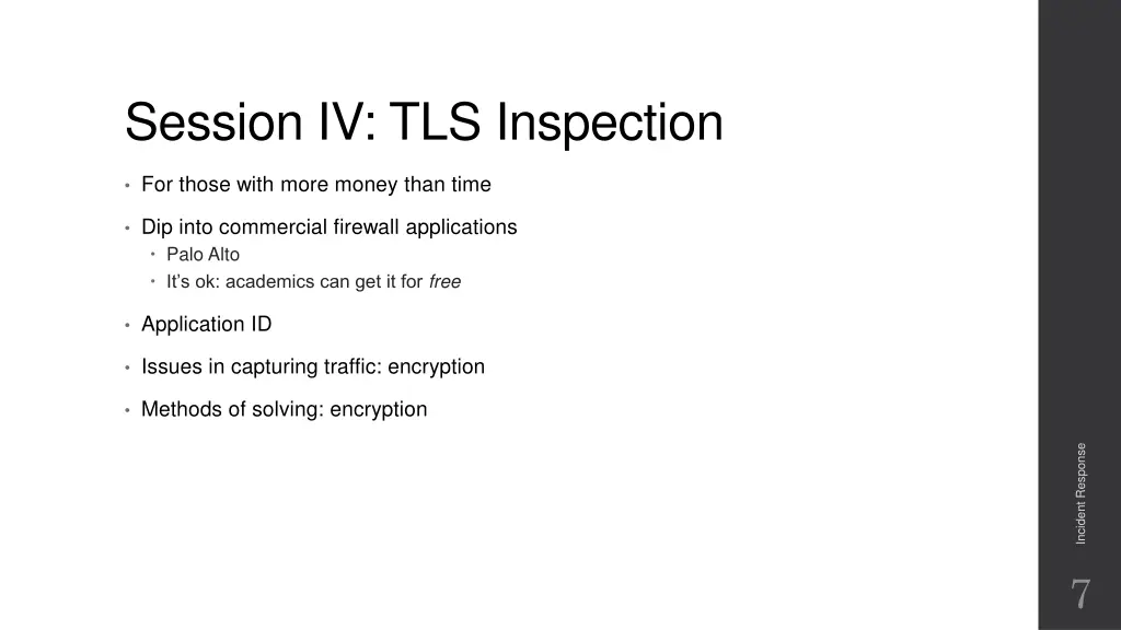 session iv tls inspection