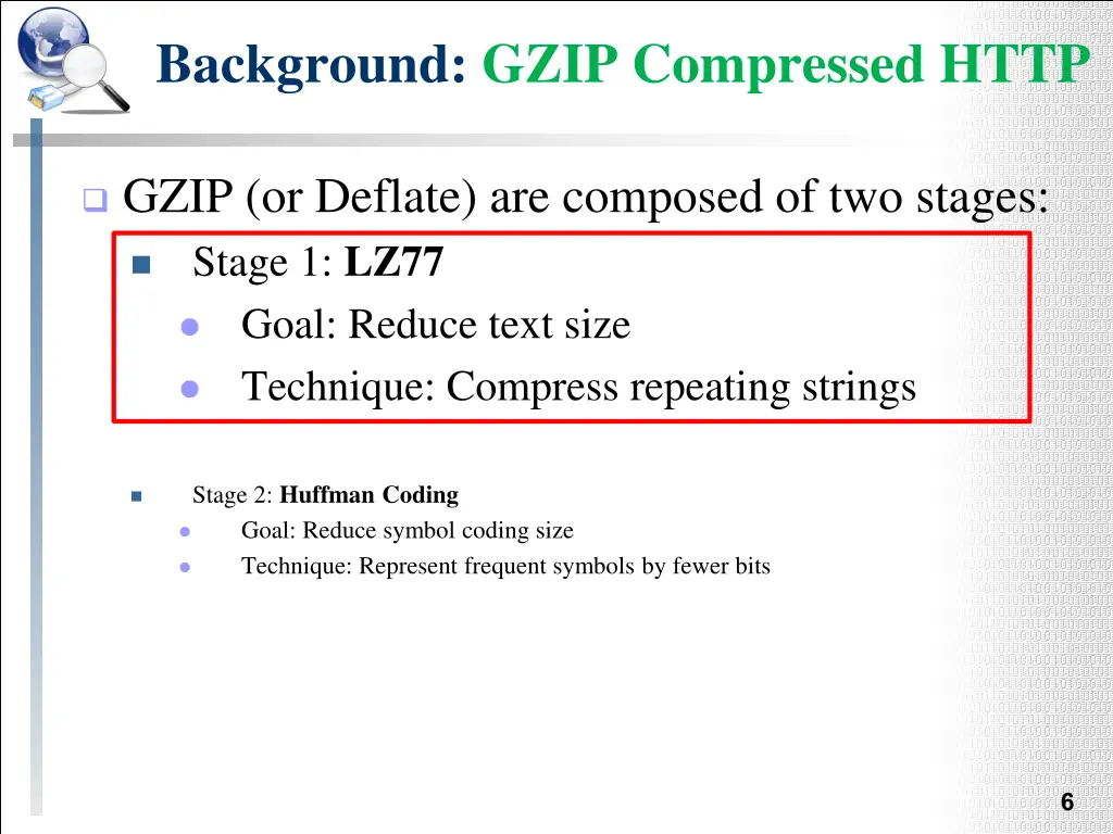 background gzip compressed http