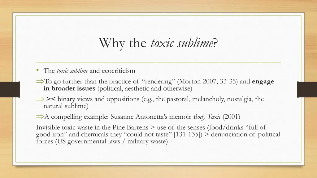 why the toxic sublime 1