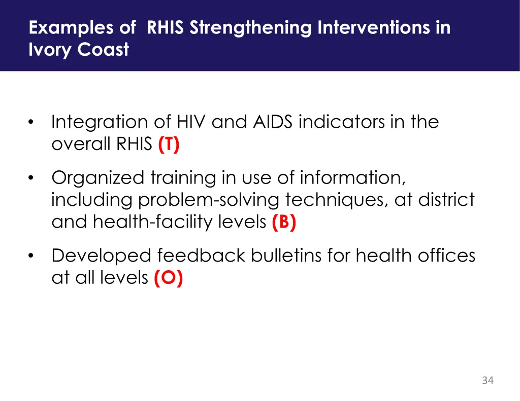 examples of rhis strengthening interventions