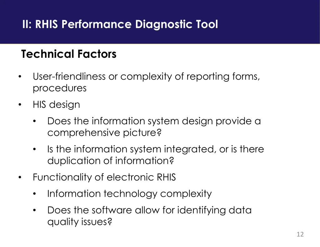 ii rhis performance diagnostic tool 3
