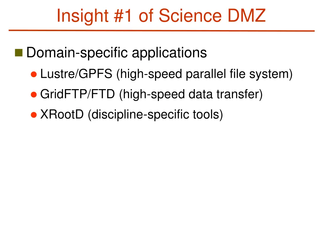 insight 1 of science dmz