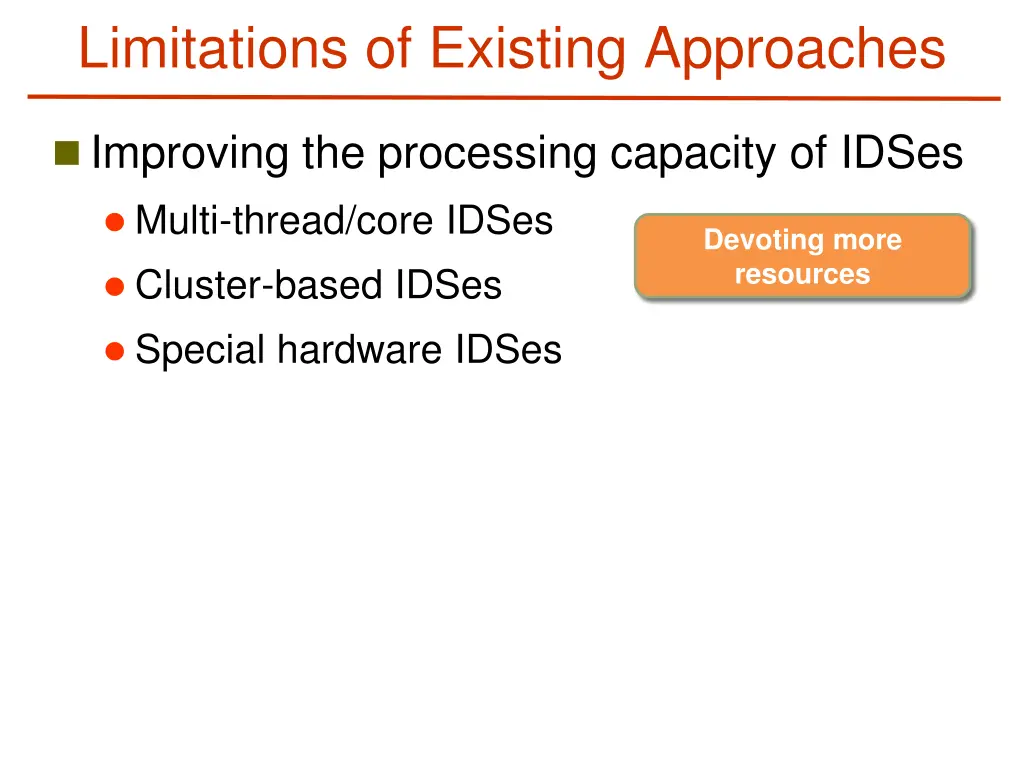 limitations of existing approaches 1