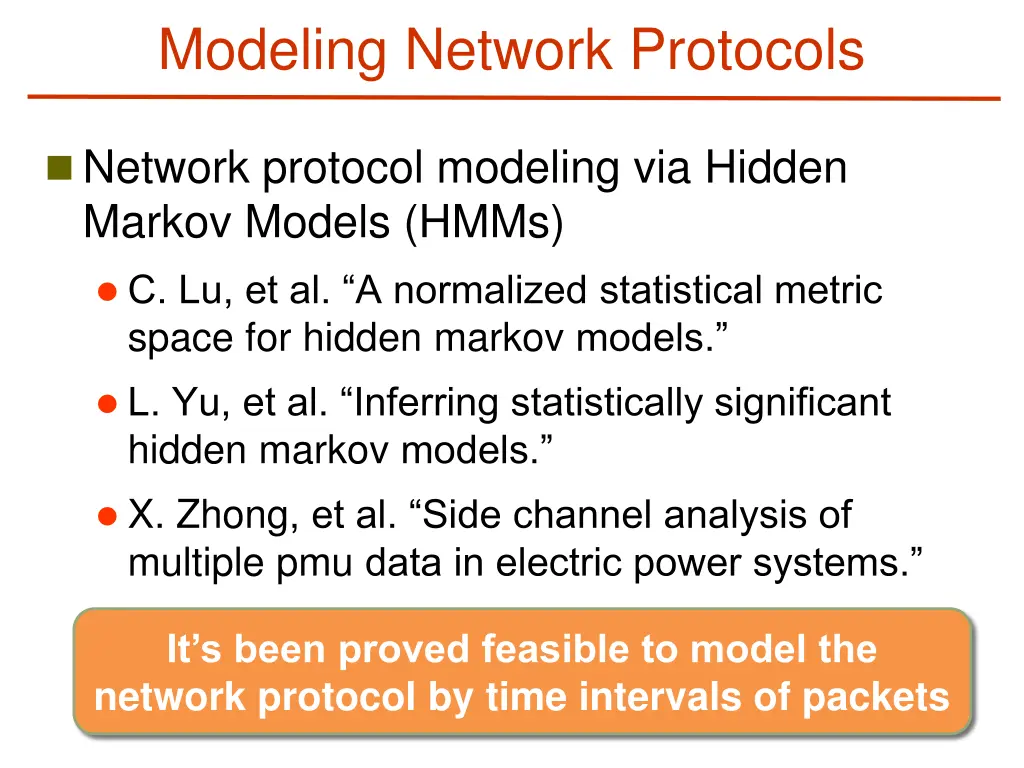 modeling network protocols