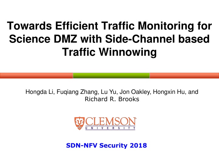 towards efficient traffic monitoring for science