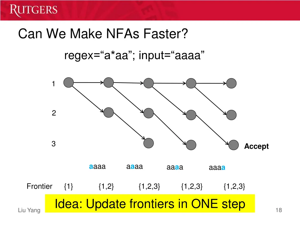 can we make nfas faster