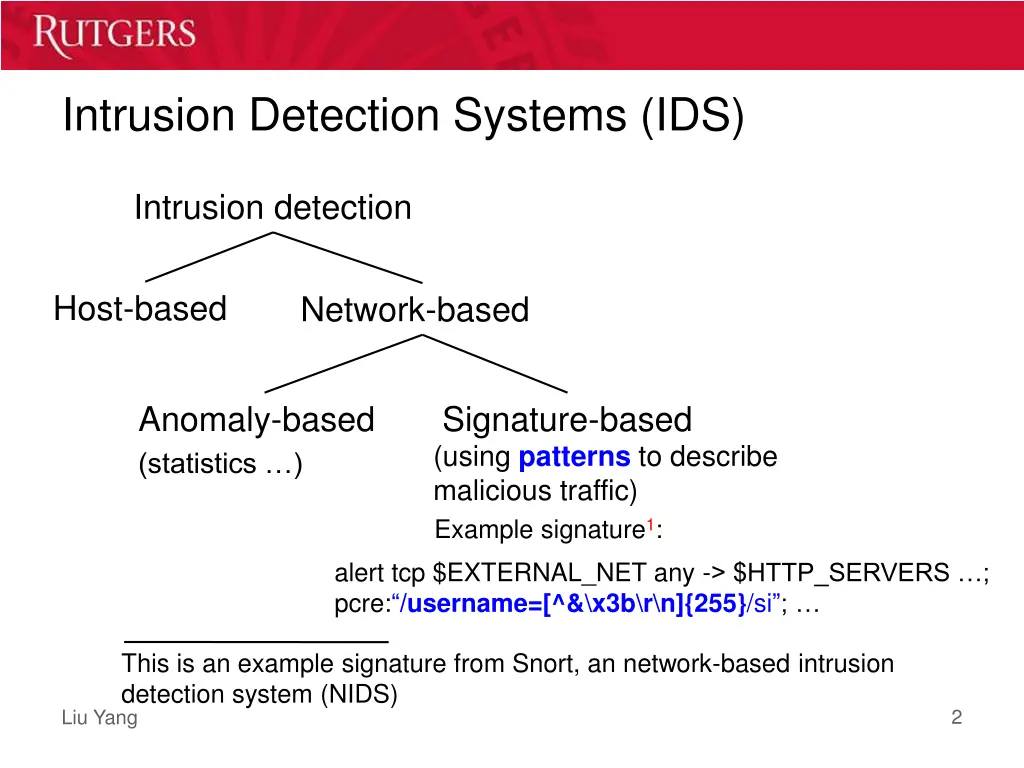 intrusion detection systems ids