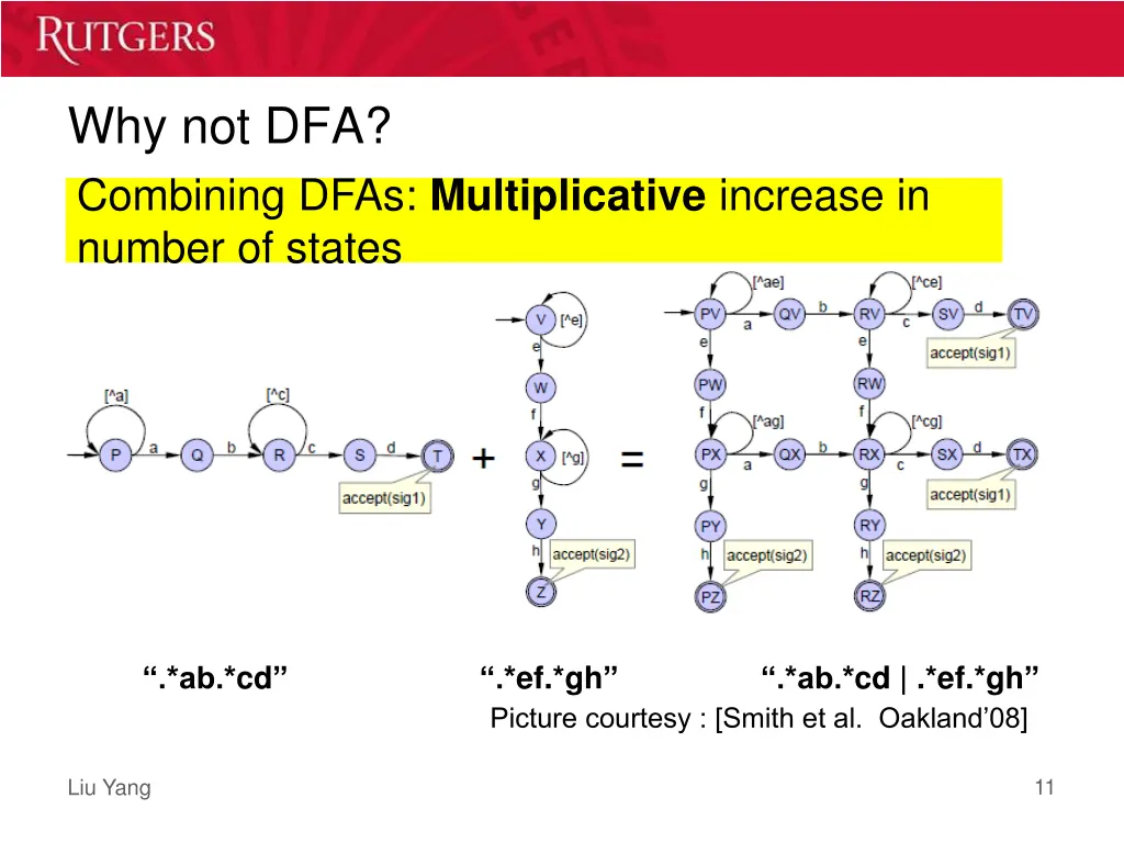 why not dfa combining dfas multiplicative