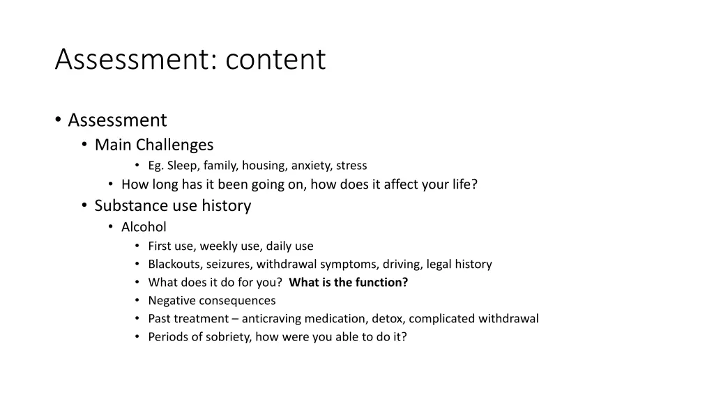 assessment content 3