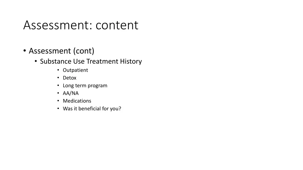 assessment content 6