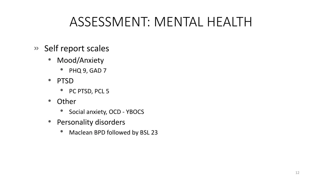 assessment mental health 1