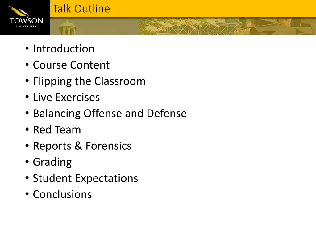 talk outline