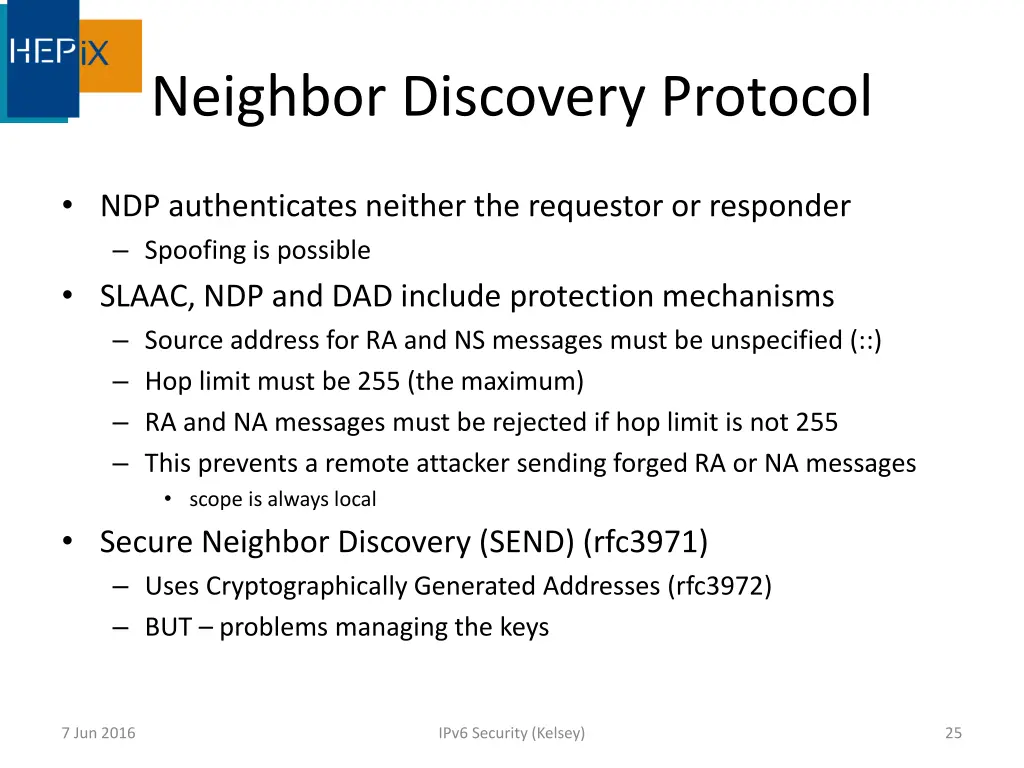 neighbor discovery protocol