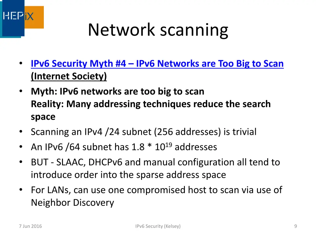 network scanning