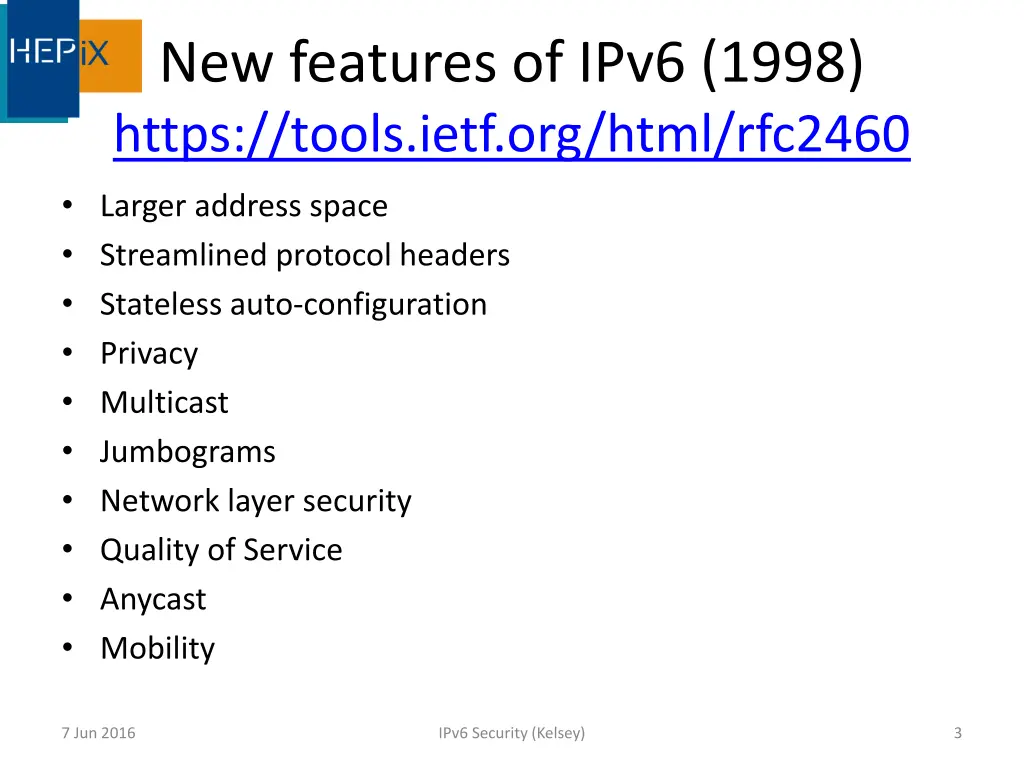 new features of ipv6 1998 https tools ietf