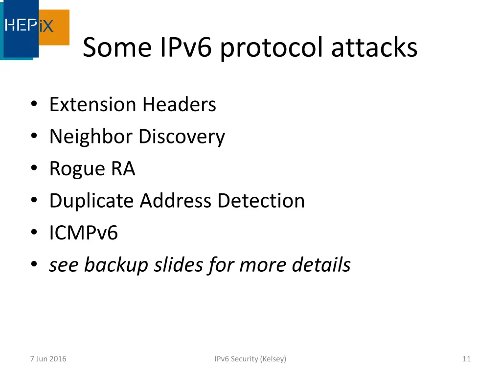 some ipv6 protocol attacks 1