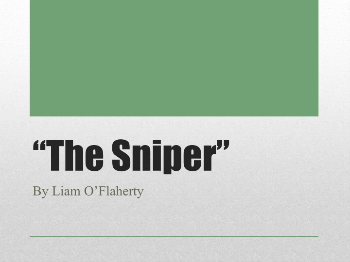 the sniper by liam o flaherty