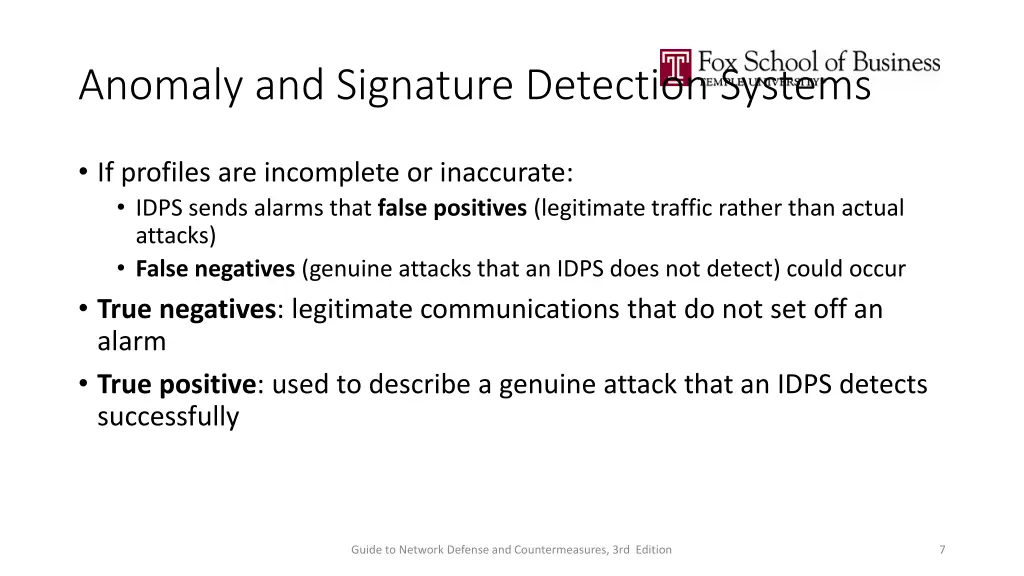 anomaly and signature detection systems 1