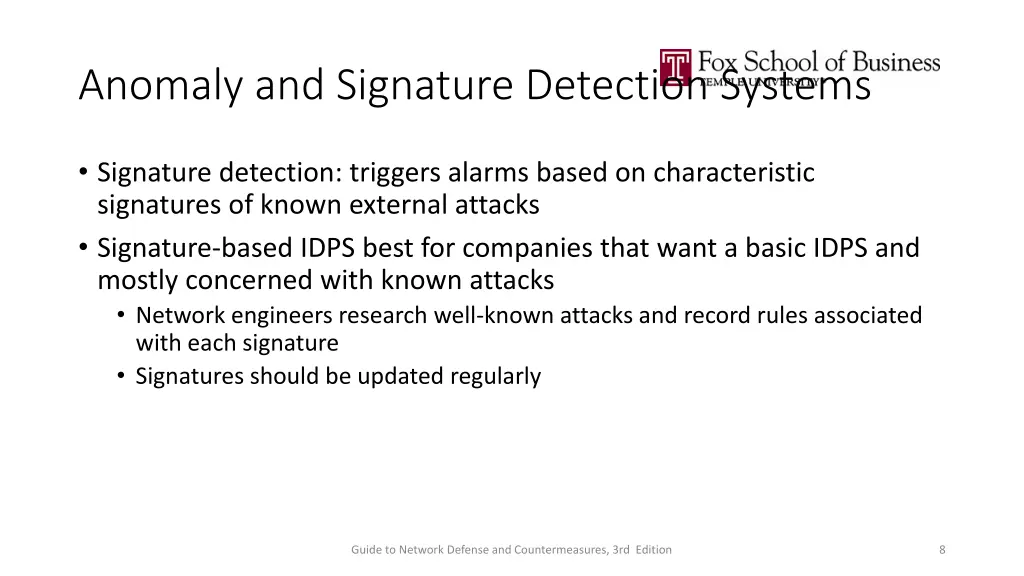 anomaly and signature detection systems 2