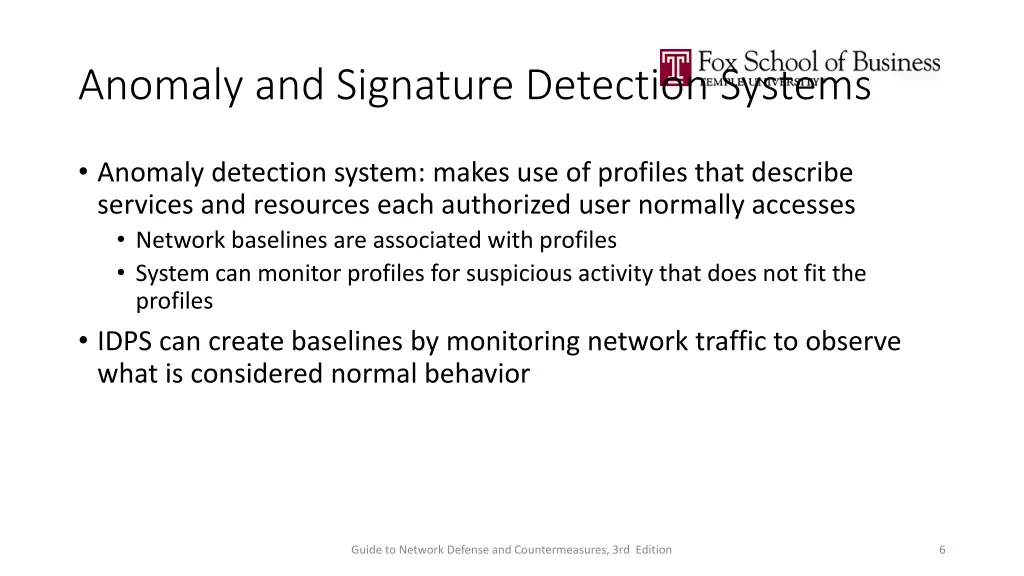 anomaly and signature detection systems