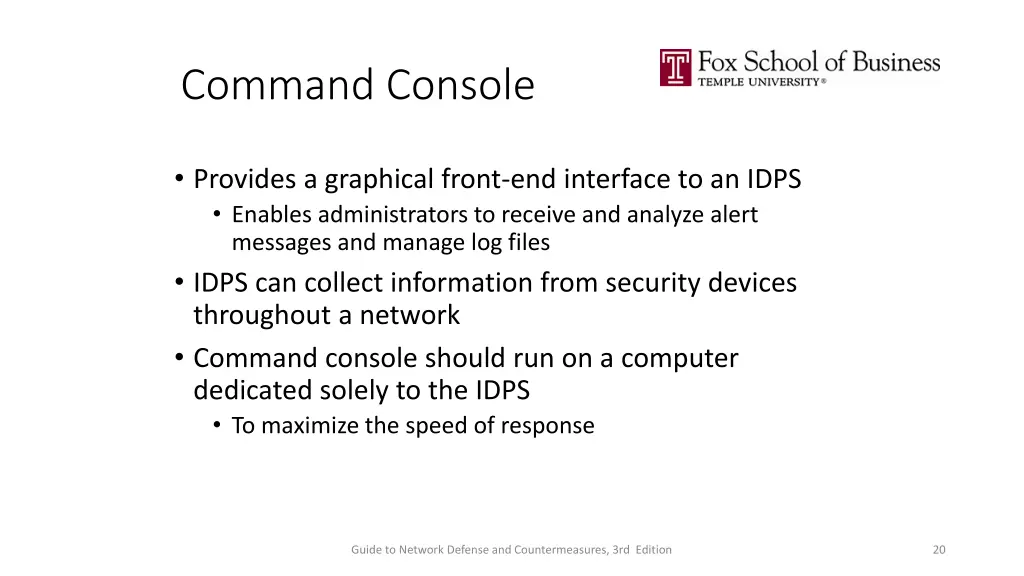 command console