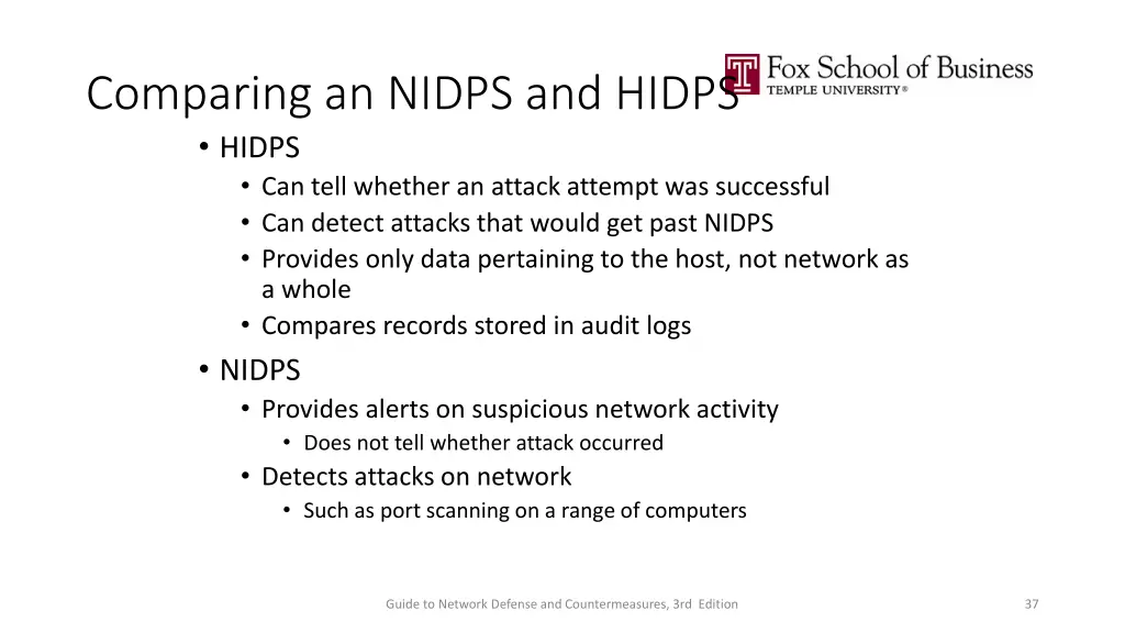 comparing an nidps and hidps hidps can tell