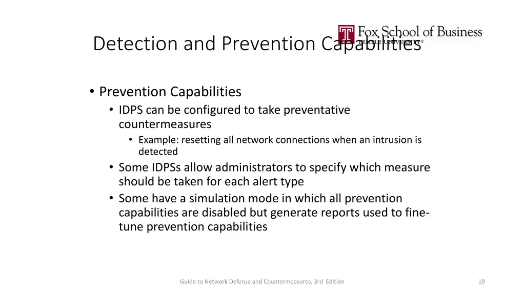 detection and prevention capabilities 1