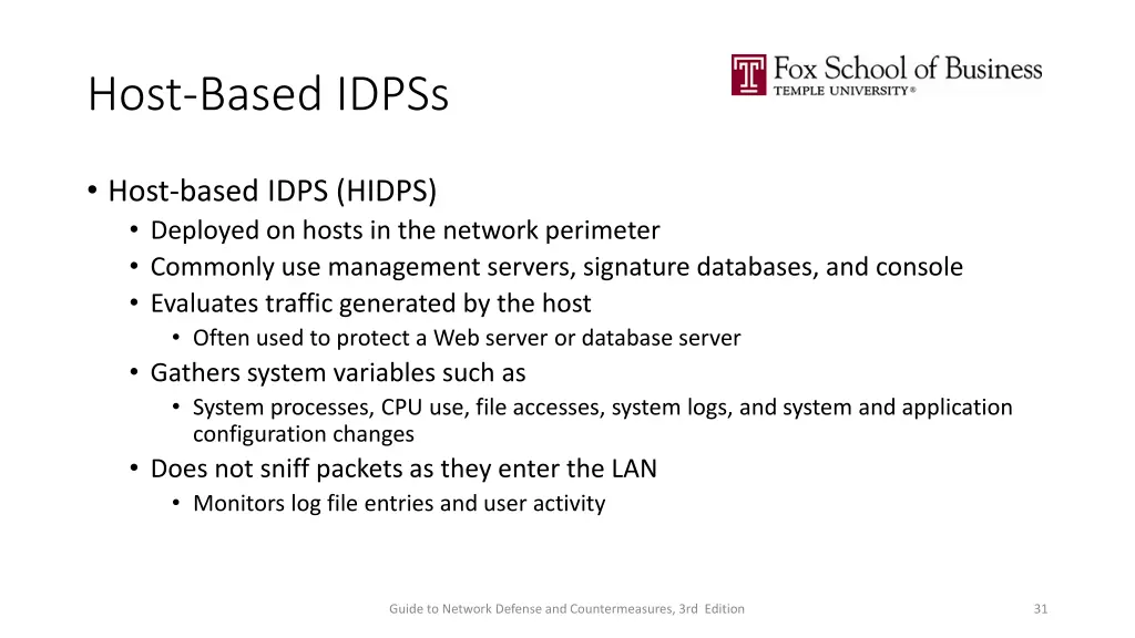 host based idpss