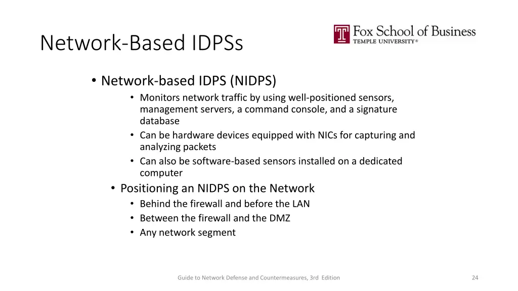 network based idpss