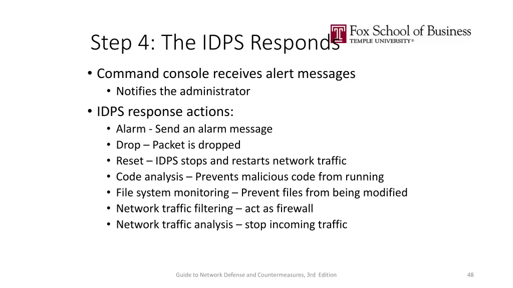 step 4 the idps responds