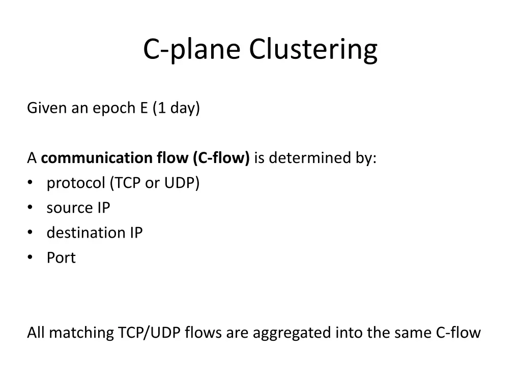 c plane clustering 1