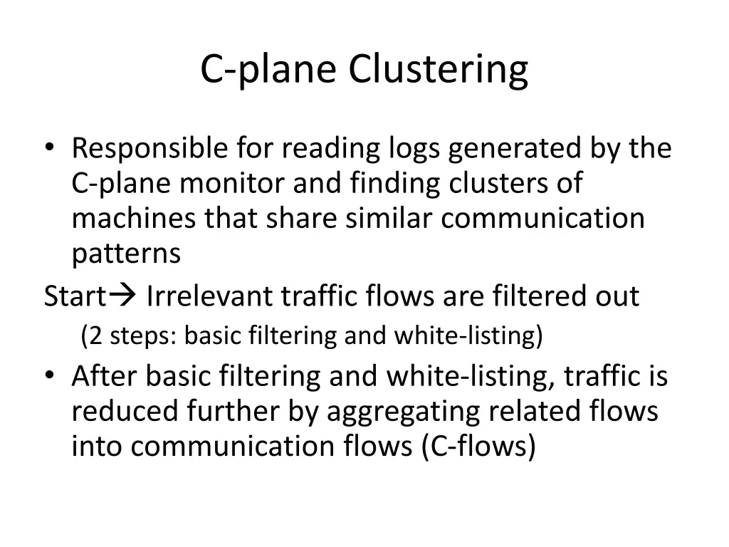 c plane clustering