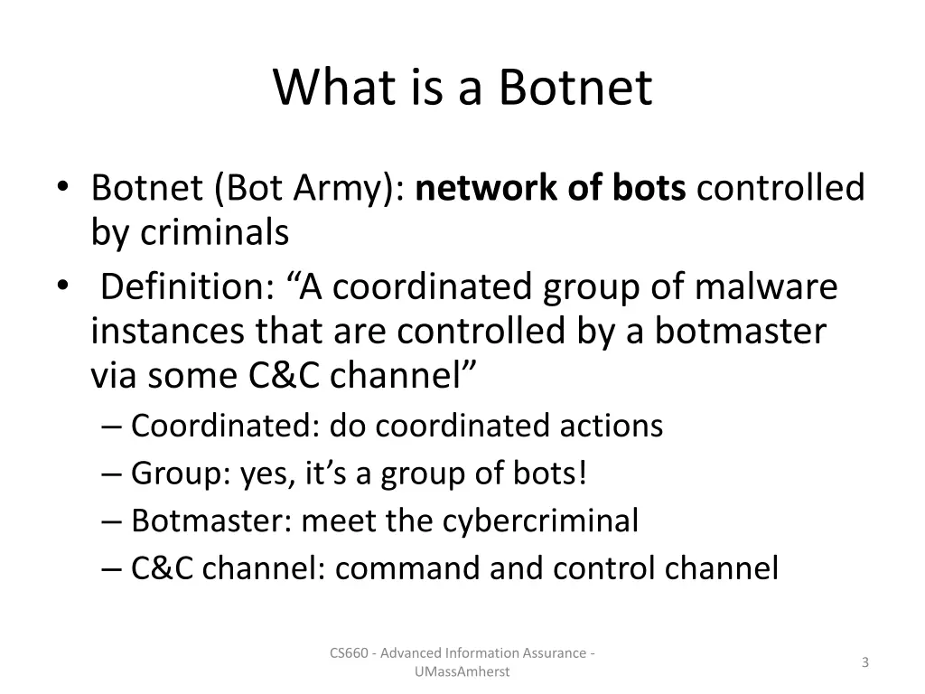 what is a botnet