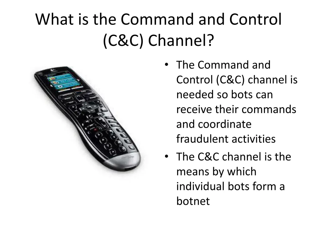 what is the command and control c c channel