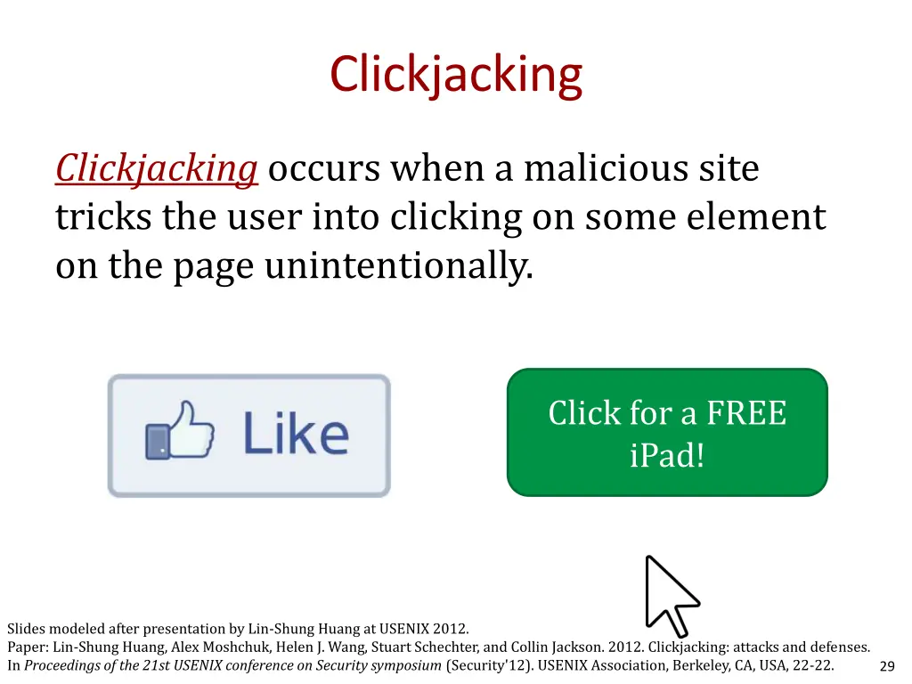 clickjacking