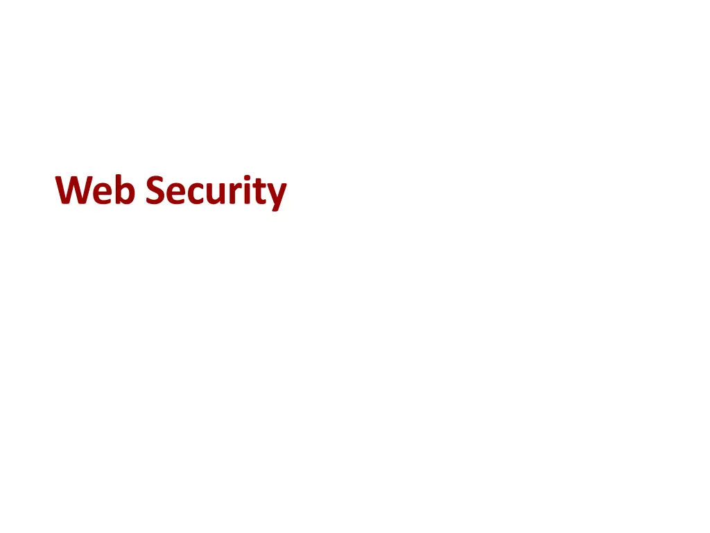 web security