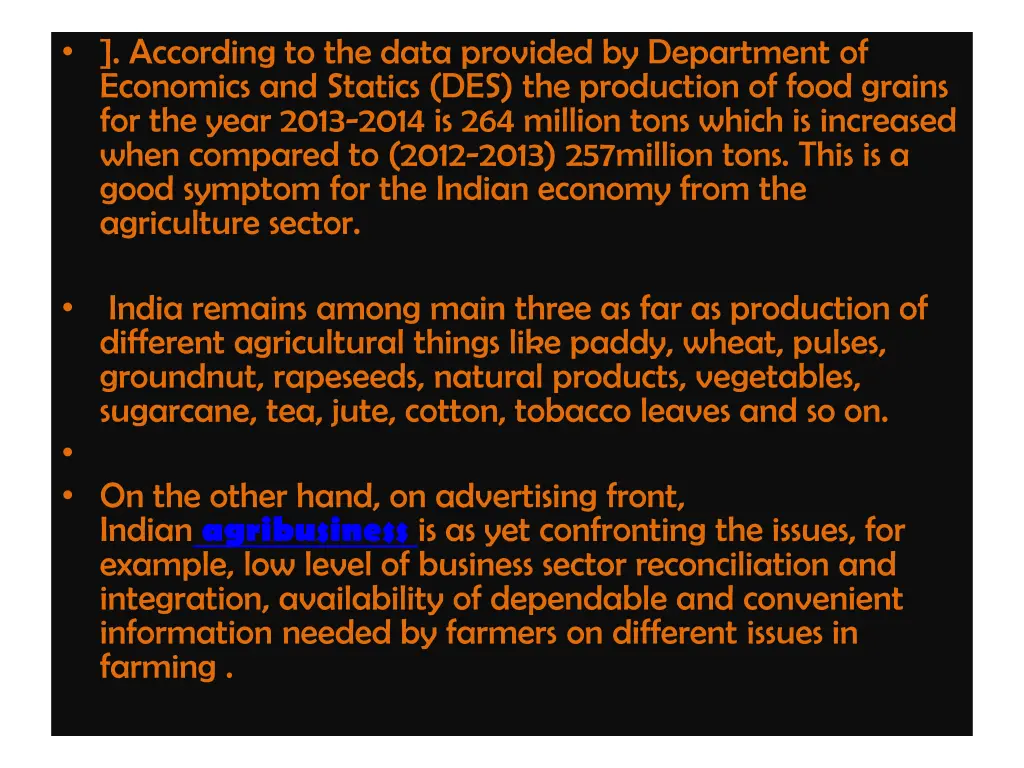 according to the data provided by department