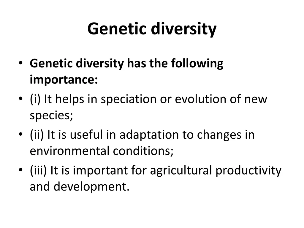 genetic diversity 1