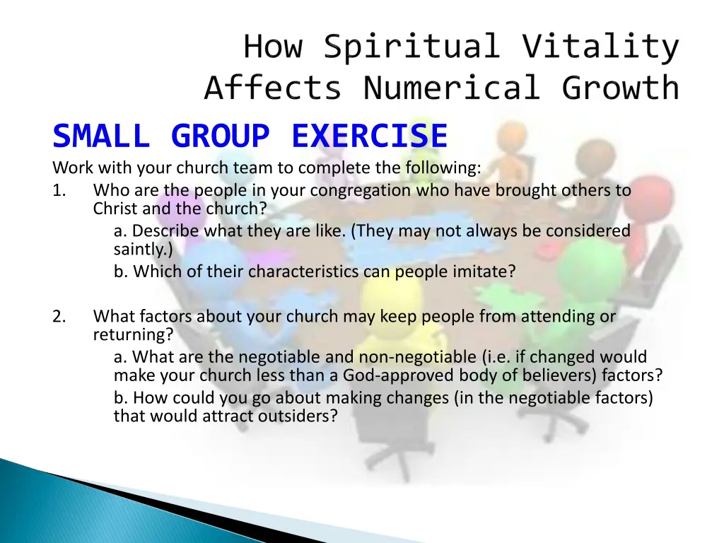 small group exercise work with your church team