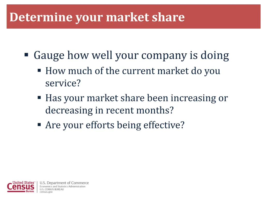 determine your market share