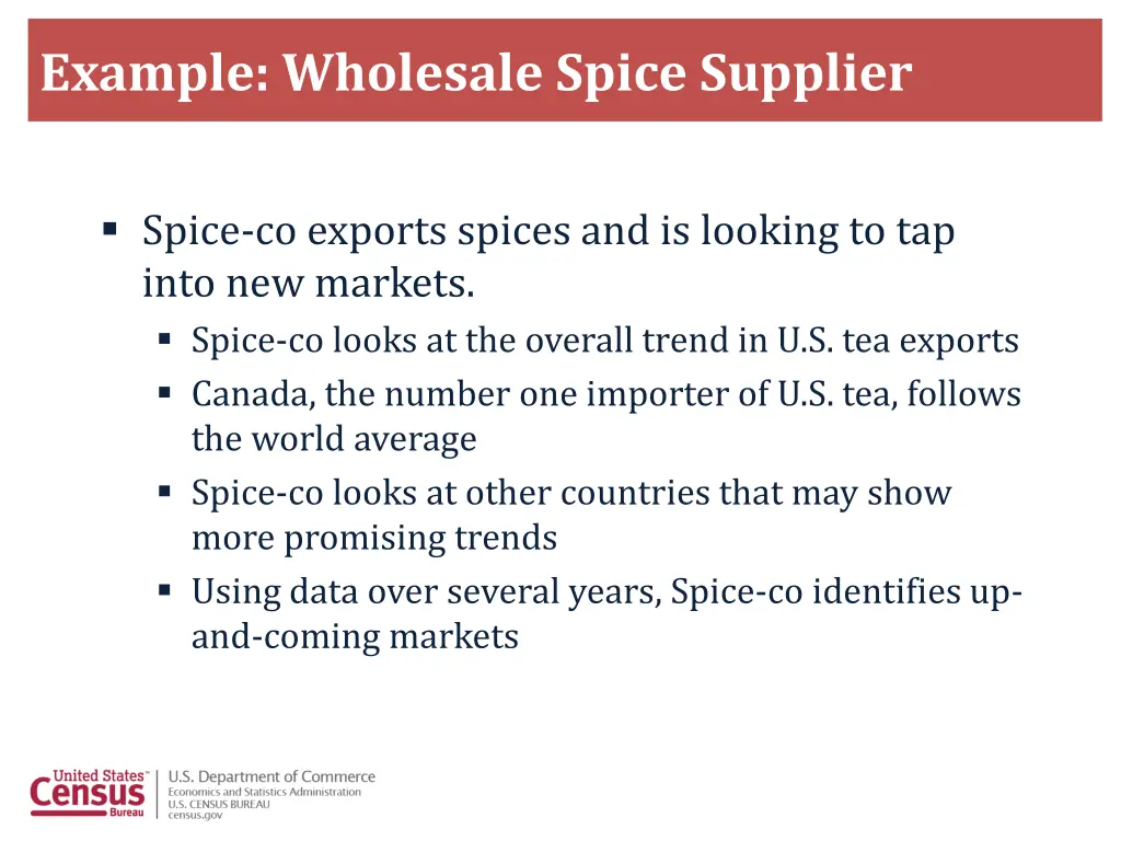 example wholesale spice supplier