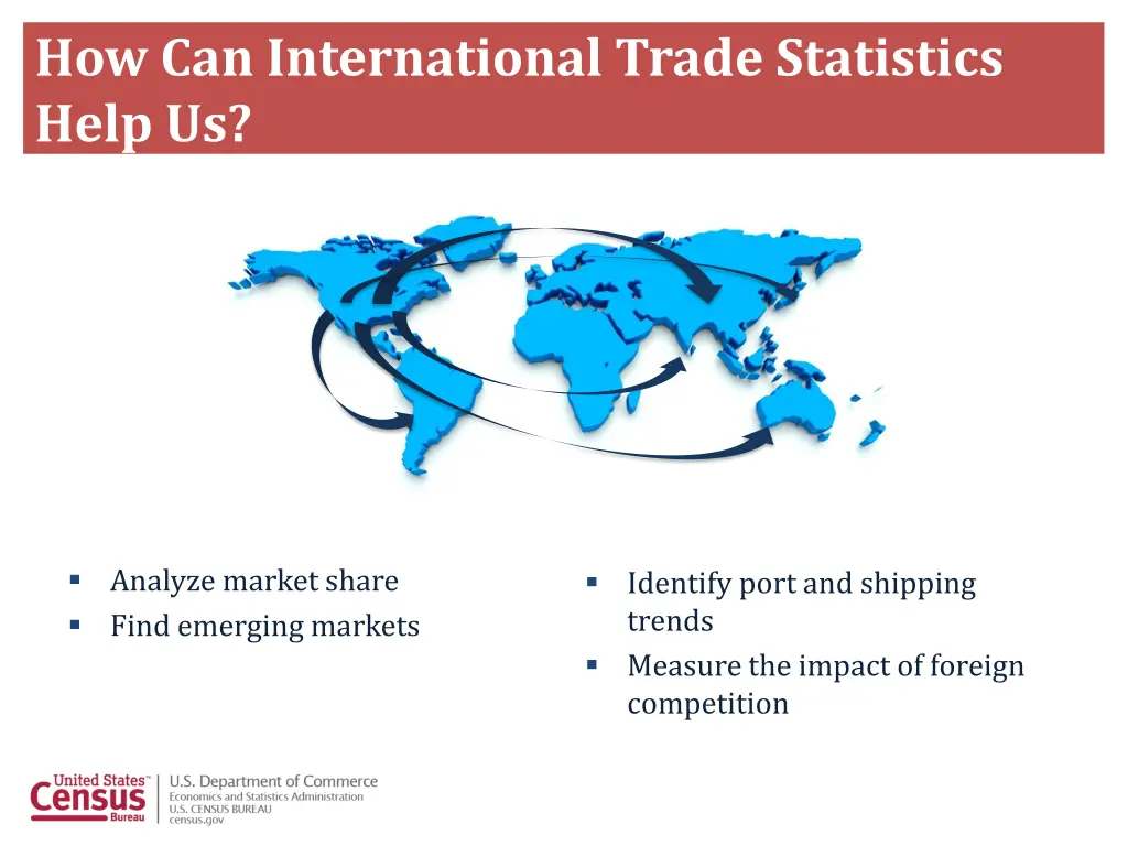 how can international trade statistics help us