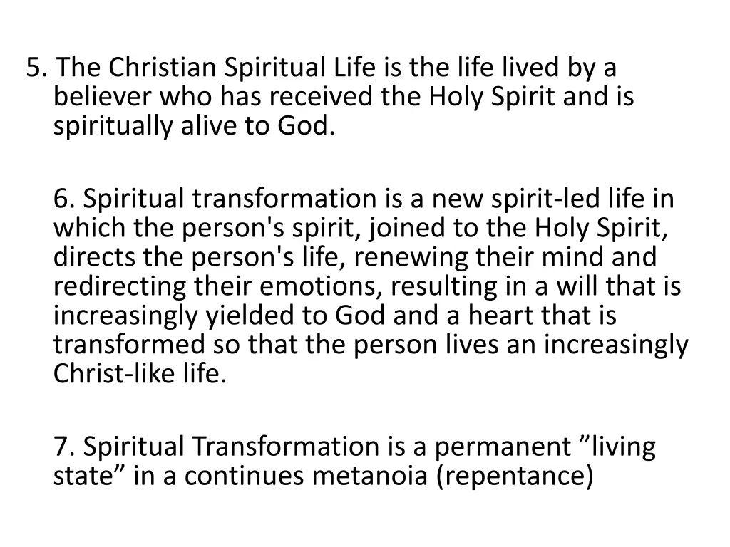 5 the christian spiritual life is the life lived