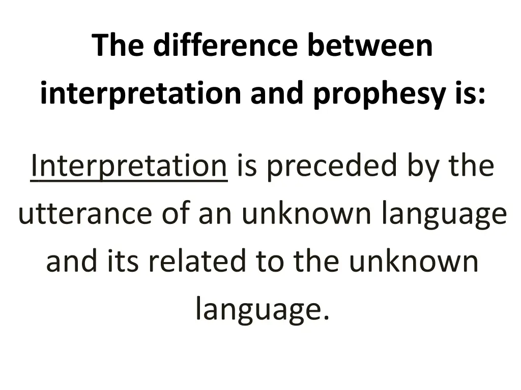 the difference between interpretation