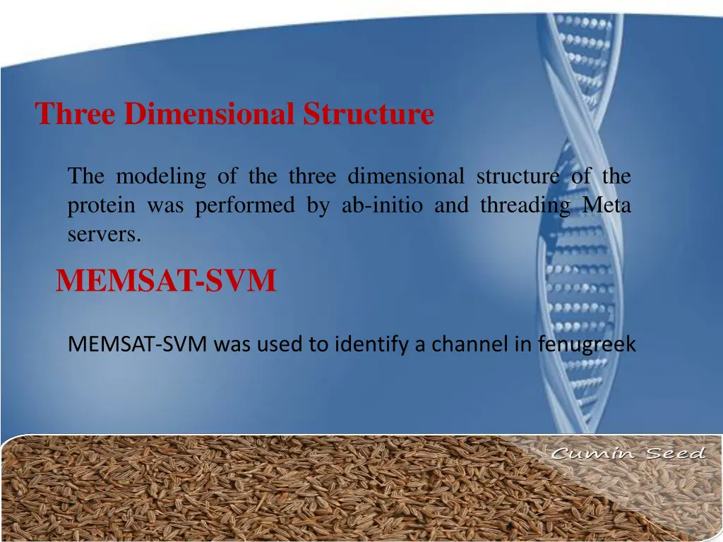 three dimensional structure